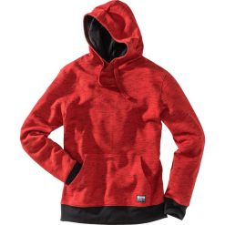 Bluza z kapturem, melanżowa bonprix czerwony melanż. Bluzy nierozpinane męskie marki bonprix. Za 74.99 zł.