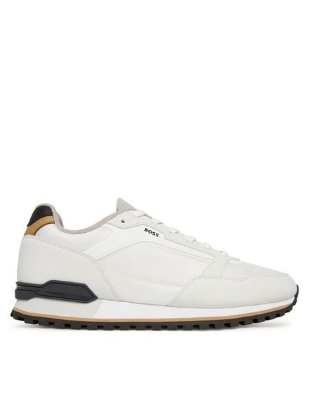 BOSS Sneakersy Parkour-L 50552914 Biały. Białe buty sportowe na co dzień męskie Boss, l, bez wzorów, ze skóry, bez ramiączek, bez kaptura. Za 619.99 zł.