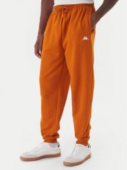 Kappa Spodnie dresowe 351Y41W XQF Beżowy Regular Fit. Brązowe spodnie dresowe męskie Kappa, bez wzorów, z bawełny. Za 299.99 zł.