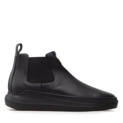 Sztyblety Giuseppe Zanotti. Czarne sztyblety męskie Giuseppe Zanotti, bez obcasa, bez zapięcia. Za 4,459.00 zł.