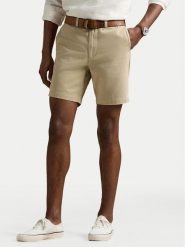 Polo Ralph Lauren Szorty materiałowe 710974909002 Beżowy Regular Fit. Brązowe szorty męskie Polo Ralph Lauren, bez wzorów, z bawełny. Za 539.99 zł.