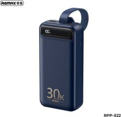 Powerbank Remax Powerbank 22,5W 30000mAh PD + QC Remax Bole Series niebieski. Niebieskie powerbanki REMAX. Za 149.19 zł.