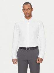 BOSS Koszula 50533163 Biały Regular Fit. Białe koszule męskie Boss, m, bez wzorów, z bawełny, bez kołnierzyka, bez ramiączek. Za 309.99 zł.