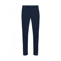 Spodnie garniturowe Kariban Premium. Niebieskie eleganckie spodnie męskie KARIBAN, bez wzorów. W wyprzedaży za 348.00 zł.