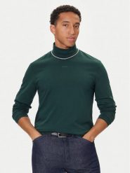 HUGO Golf Daporollo 50547372 Zielony Regular Fit. Zielone kardigany męskie Hugo, l, bez wzorów, z bawełny, bez ramiączek. Za 359.99 zł.