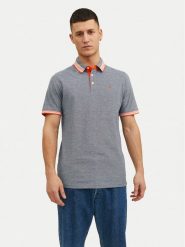 Jack & Jones Polo Paulos 12136668 Szary Slim Fit. Szare koszulki polo męskie Jack & Jones, m, bez wzorów, z bawełny, bez kołnierzyka, bez ramiączek. Za 69.99 zł.