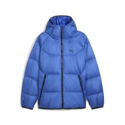 Męska kurtka puchowa z kapturem PUMA. Niebieskie kurtki męskie Puma, m, bez wzorów, z puchu, sportowe, bez ramiączek, z kapturem. Za 899.00 zł.