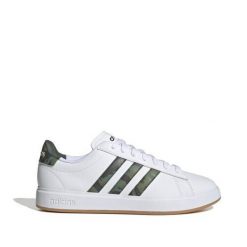 Buty do chodzenia męskie adidas Grand Court Cloudfoam. Białe buty sportowe na co dzień męskie ADIDAS, m, bez wzorów, z materiału, bez ramiączek, bez kaptura, trekkingowe. W wyprzedaży za 229.00 zł.