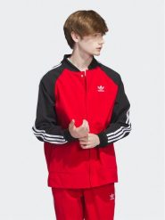 Adidas Kurtka bomber IC5542 Czerwony Regular Fit. Czerwone kurtki męskie ADIDAS, m, bez wzorów, z syntetyku, bez ramiączek, bez kaptura. Za 349.99 zł.