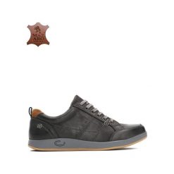 Szare Skórzane Półbuty Hernes. Szare codzienne półbuty męskie Born2be, ze skóry. Za 139.99 zł.