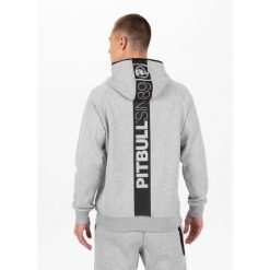 Bluza męska Pitbull z kapturem Stafford. Szare bluzy nierozpinane męskie PITBULL, m, bez wzorów, z kapturem. Za 269.00 zł.