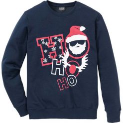 Bluza dresowa Slim Fit bonprix ciemnoniebieski. Bluzy nierozpinane męskie marki bonprix. Za 74.99 zł.