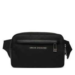 Nerka Armani Exchange. Czarne saszetki męskie Armani Exchange, bez wzorów, małe. Za 439.99 zł.