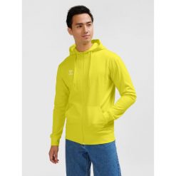 Bluza dresowa z kapturem Hummel Go 2.0. Żółte bluzy nierozpinane męskie HUMMEL, bez wzorów, z dresówki, z kapturem. Za 254.50 zł.