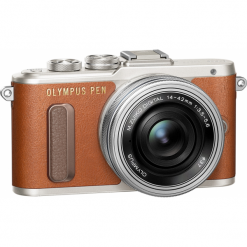 Olympus E-PL8 Korpus Brązowy + EZ-M1442 Pancake Zoom Srebrny. Bezlusterkowce OLYMPUS. Za 2,699.00 zł.