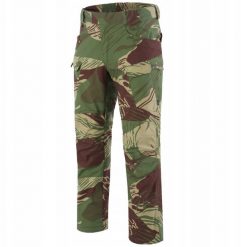 UTP (Urban Tactical Pants) - PolyCotton Stretch Ripstop - Rhodesian camo - S/Long. Zielone długie spodnie sportowe męskie Helikon, bez wzorów. Za 484.12 zł.
