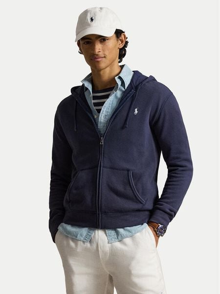 Polo Ralph Lauren Bluza 710A12480001 Granatowy Regular Fit. Niebieskie bluzy rozpinane męskie Polo Ralph Lauren, m, bez wzorów, z bawełny, bez ramiączek, bez kaptura. Za 773.99 zł.