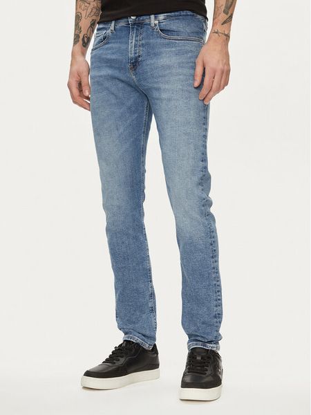Calvin Klein Jeans Jeansy J30J324848 Niebieski Skinny Fit. Niebieskie jeansy męskie Calvin Klein Jeans, bez wzorów, z bawełny. Za 249.99 zł.