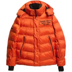 Kurtka puchowa Superdry. Brązowe kurtki męskie Superdry., l, bez wzorów, z puchu, bez ramiączek, bez kaptura. W wyprzedaży za 1,320.45 zł.