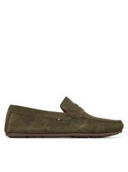 Tommy Hilfiger Mokasyny Casual Hilfiger Suede Driver FM0FM04998 Zielony. Zielone mokasyny męskie Tommy Hilfiger, ze skóry, bez zapięcia. Za 389.99 zł.