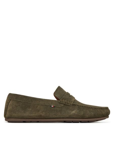 Tommy Hilfiger Mokasyny Casual Hilfiger Suede Driver FM0FM04998 Zielony. Zielone mokasyny męskie Tommy Hilfiger, ze skóry, bez zapięcia. Za 309.99 zł.