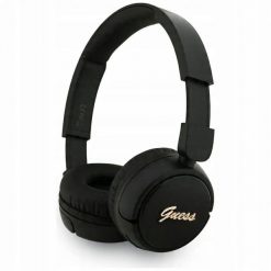 Headphones Guess Bluetooth 5.3 Metal Logo Script black. Czarne słuchawki bluetooth Guess. Za 129.88 zł.