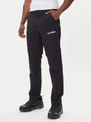 Adidas Spodnie outdoor Terrex Multi IZ3320 Czarny Regular Fit. Czarne długie spodnie sportowe męskie ADIDAS, bez wzorów, z syntetyku, outdoorowe. Za 349.99 zł.