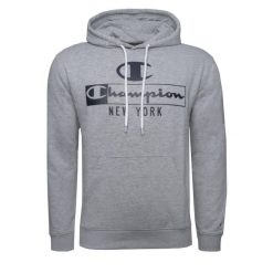 Bluza sportowa męska Champion 217994EM006. Szare bluzy nierozpinane męskie CHAMPION, m, bez wzorów, casualowe, bez ramiączek, z kapturem. Za 252.00 zł.