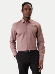 HUGO Koszula Kenno 50289499 Beżowy Slim Fit. Brązowe koszule męskie Hugo, m, bez wzorów, z bawełny, bez kołnierzyka, bez ramiączek. Za 319.99 zł.