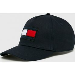 Tommy Hilfiger - Czapka. Szare czapki męskie Tommy Hilfiger, z bawełny. Za 159.90 zł.