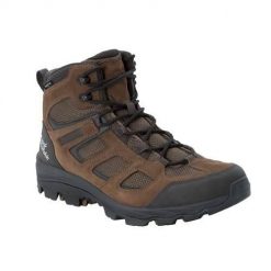 Buty trekkingowe męskie Jack Wolfskin Vojo 3 Texapore Mid. Brązowe buty zimowe męskie Jack Wolfskin, bez wzorów, z materiału, sportowe, za kostkę, bez obcasa, bez zapięcia. Za 613.00 zł.