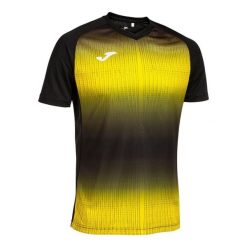 Jersey Joma Tiger V. Czarne t-shirty sportowe męskie Joma, bez wzorów, z jersey, sportowe, bez ramiączek. Za 133.65 zł.