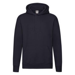 Męska Bluza Z Kapturem Premium. Niebieskie bluzy nierozpinane męskie Fruit of the Loom, m, bez wzorów, z kapturem. Za 111.99 zł.