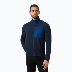 Bluza trekkingowa męska Helly Hansen Daybreaker Block. Niebieskie bluzy nierozpinane męskie Helly Hansen, m, bez wzorów, bez ramiączek, bez kaptura. Za 189.99 zł.