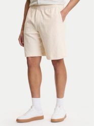 Guess Szorty sportowe M6GD16 K3088 Écru Regular Fit. Szorty sportowe męskie Guess, z aplikacjami, z bawełny, sportowe. Za 379.99 zł.