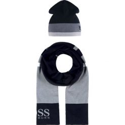 BOSS ATHLEISURE GIFT SET Szal black. Czarne szaliki męskie BOSS ATHLEISURE, z bawełny. Za 549.00 zł.