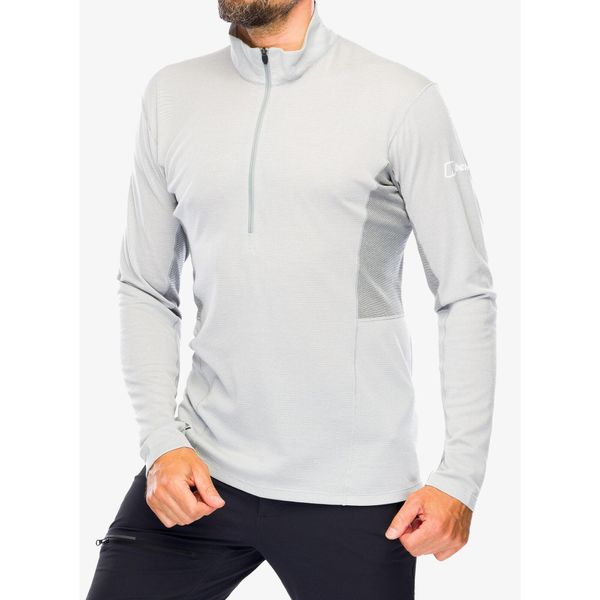 Bluza bez kaptura męska Berghaus MTN Guide LS HZ. Szare bluzy nierozpinane męskie Berghaus, m, bez wzorów, sportowe, bez ramiączek, bez kaptura. Za 329.99 zł.