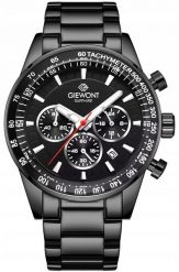 Zegarek Giewont Zegarek Męski Giewont Chronograph Sapphire Czarny GW9140-B2. Czarne zegarki męskie Giewont. Za 240.82 zł.