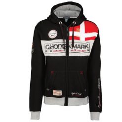Bluza rozpinana męska Geographical Norway Flyer Danemark DB MEN 100 czarna. Czarne bluzy rozpinane męskie Geographical Norway, m, bez wzorów, sportowe, bez ramiączek, bez kaptura. Za 149.00 zł.