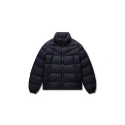 Kurtka puchowa Napapijri A-Molveno Stand. Czarne kurtki męskie Napapijri, bez wzorów, z puchu, sportowe, bez ramiączek, bez kaptura. W wyprzedaży za 710.00 zł.