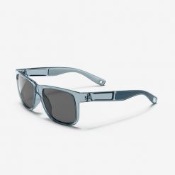 Okulary przeciwsłoneczne kat. 3 MH 140. Niebieskie okulary przeciwsłoneczne męskie Decathlon, bez wzorów, z kauczuku, sportowe, szklane. Za 59.99 zł.