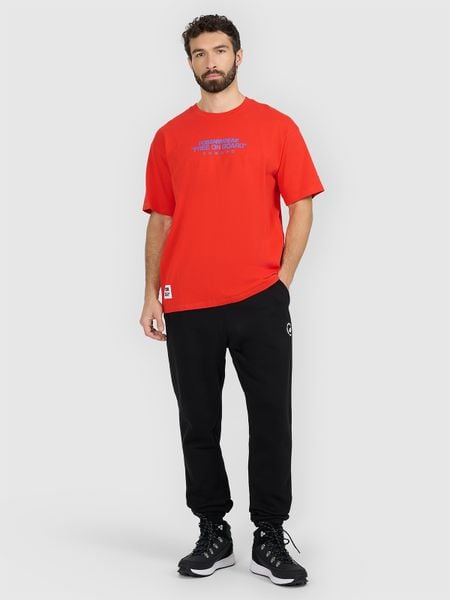 4F Spodnie dresowe joggery męskie - czarne S. Czarne spodnie dresowe męskie 4f, bez wzorów, z dresówki. Za 189.99 zł.