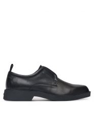 HUGO Półbuty Iker 50541800 Czarny. Czarne eleganckie półbuty męskie Hugo, ze skóry, wizytowe, bez obcasa, bez zapięcia. Za 489.99 zł.