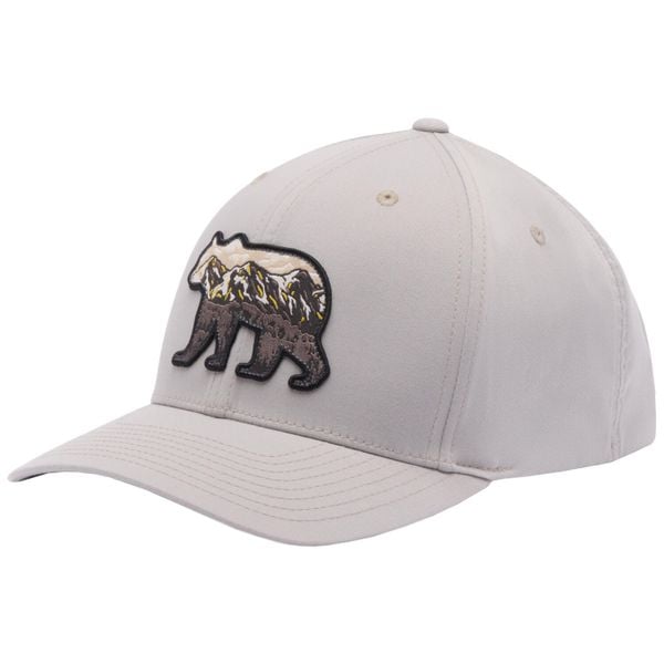 Czapka z daszkiem dla dorosłych Lost Lager 3D Stretch Snapback. Szare czapki męskie Columbia, bez wzorów, z elastanu. Za 139.99 zł.