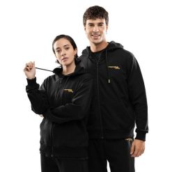 Męska rozpinana bluza z kapturem Rayo Club Lifestyle Siroko RC Split Black. Czarne bluzy rozpinane męskie SIROKO, m, bez wzorów, z dresówki, casualowe, bez ramiączek, z kapturem. Za 253.00 zł.