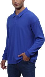 Koszulka polo męska koszulka polo męska bawełniana rozmiar XL Niebieska. Niebieskie koszulki polo męskie BORGIO, m, bez wzorów, z bawełny, bez kołnierzyka, bez ramiączek. Za 68.45 zł.