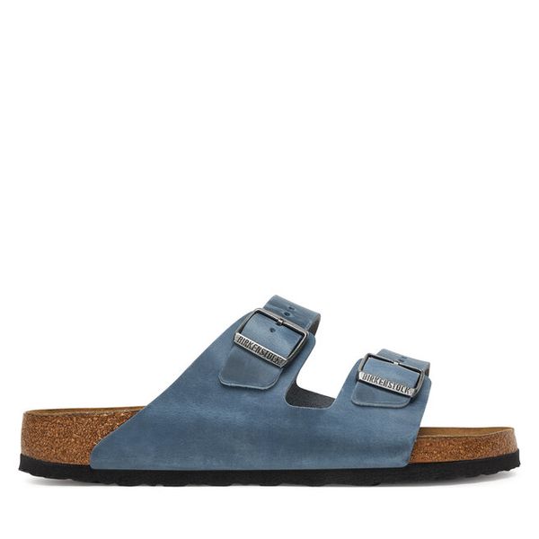 Klapki Birkenstock. Niebieskie klapki i japonki męskie Birkenstock, bez wzorów. Za 549.99 zł.