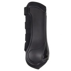 Zamknięte przednie getry dla koni QHP Champion. Czarne legginsy męskie QHP, xl, bez wzorów, do jazdy konnej. Za 277.50 zł.