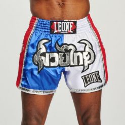 Spodenki treningowe męskie LEONE 1947 Siam Thai. Czerwone szorty sportowe męskie LEONE 1947, bez wzorów, sportowe. Za 269.99 zł.