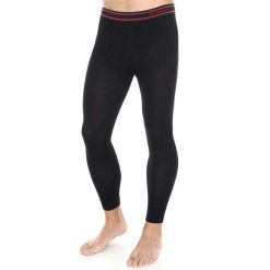 Legginsy wełniane z długą nogawką męskie Brubeck ACTIVE WOOL. Czarne legginsy męskie Brubeck, m, bez wzorów, z elastanu, długie, trekkingowe. Za 183.49 zł.